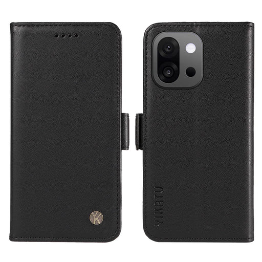YIKATU For OnePlus 13T 5G Wallet Phone Case  YK-003 Leather Stand Cover -  Black - 1