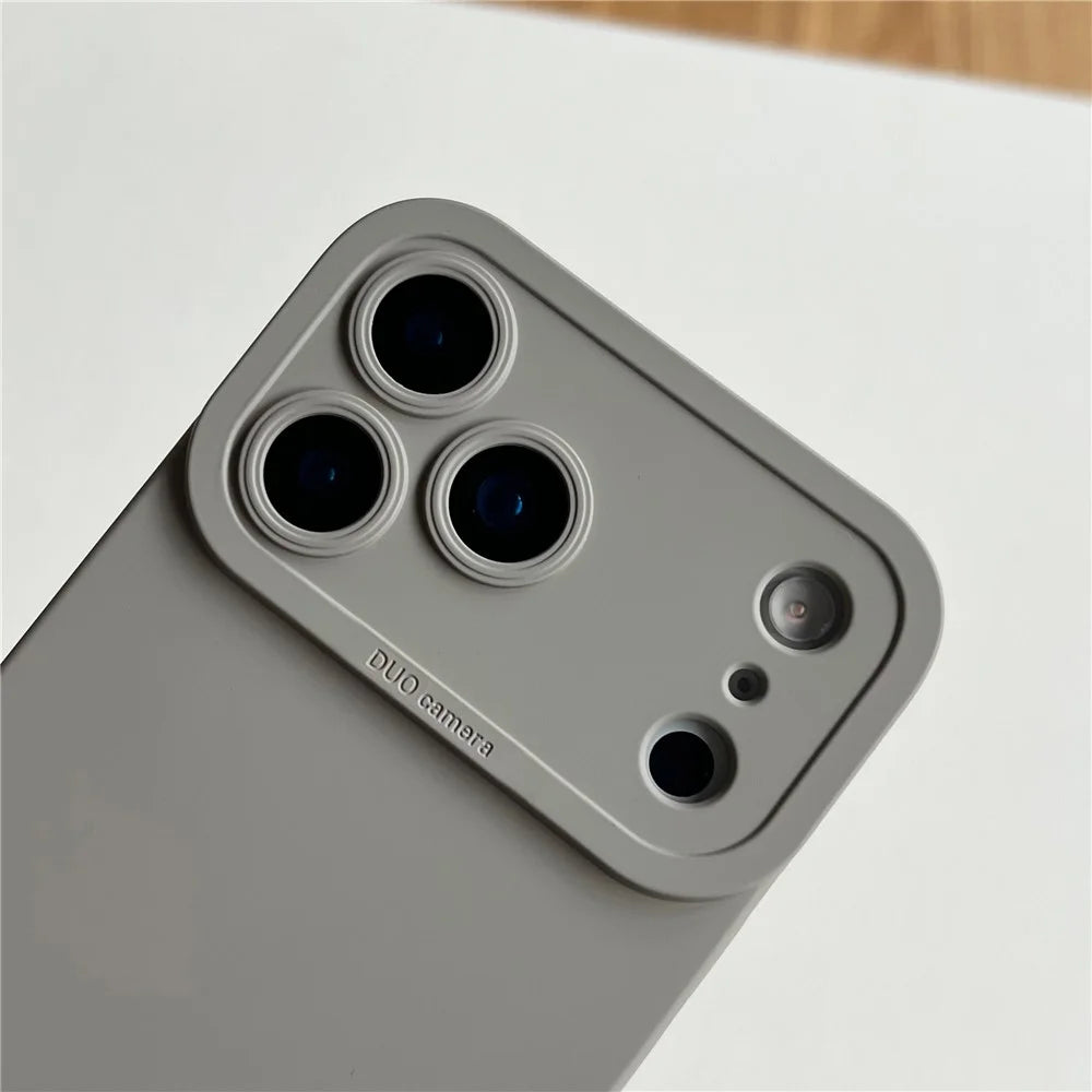 YCADEN For iPhone 17 Pro Max Case Precision Cutout TPU Protective Phone Cover - Titanium Grey - 4