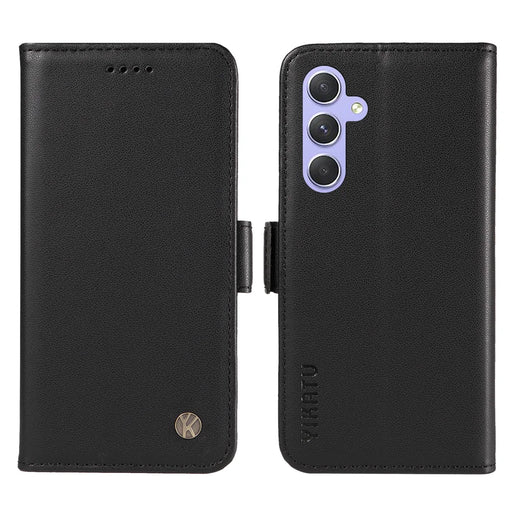 YIKATU For Samsung Galaxy A54 5G Wallet Phone Case  YK-003 Leather Stand Cover -  Black - 1