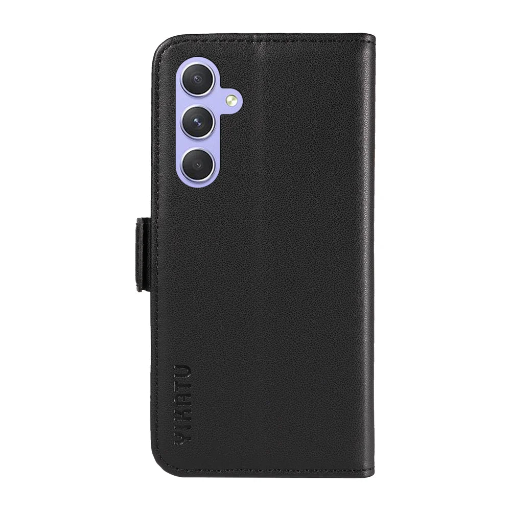YIKATU For Samsung Galaxy A54 5G Wallet Phone Case  YK-003 Leather Stand Cover -  Black - 7