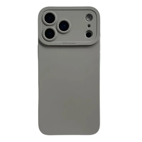 YCADEN For iPhone 17 Pro Case Precision Cutout TPU Protective Phone Cover - Titanium Grey - 1