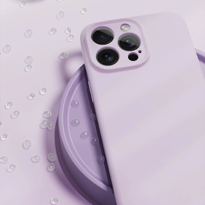 YCADEN For iPhone 15 Pro Max Case Compatible with MagSafe Precise Cutouts TPU Phone Back Cover - Morandi Purple - 2