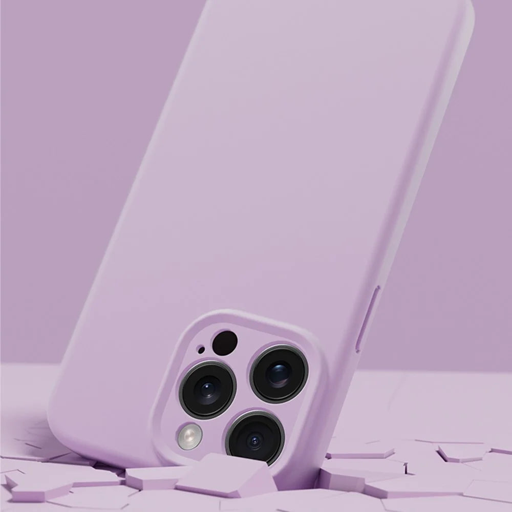 YCADEN For iPhone 15 Pro Max Case Compatible with MagSafe Precise Cutouts TPU Phone Back Cover - Morandi Purple - 5