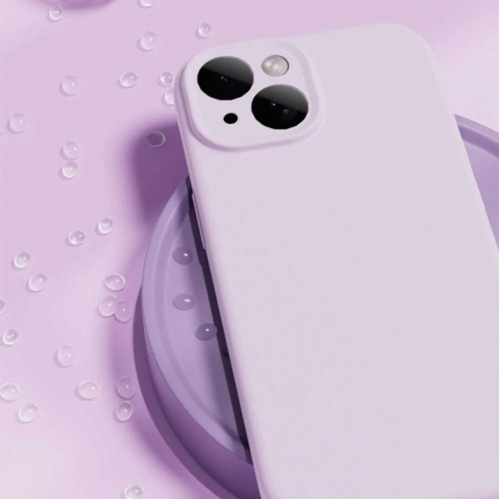 YCADEN For iPhone 15 Case Compatible with MagSafe Precise Cutouts TPU Phone Back Cover - Morandi Purple - 2