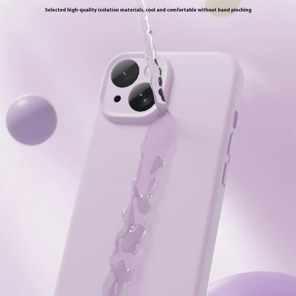 YCADEN For iPhone 15 Case Compatible with MagSafe Precise Cutouts TPU Phone Back Cover - Morandi Purple - 3