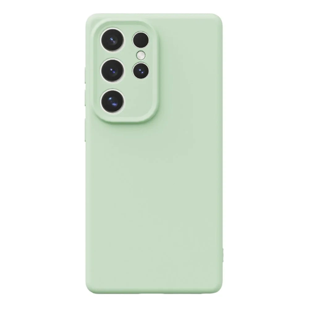 YCADEN For Samsung Galaxy S25 Ultra Case Precise Cutouts TPU Phone Back Cover - Grass Green - 1