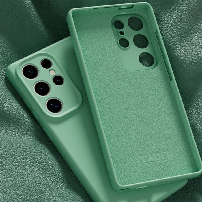YCADEN For Samsung Galaxy S25 Ultra Case Precise Cutouts TPU Phone Back Cover - Grass Green - 3