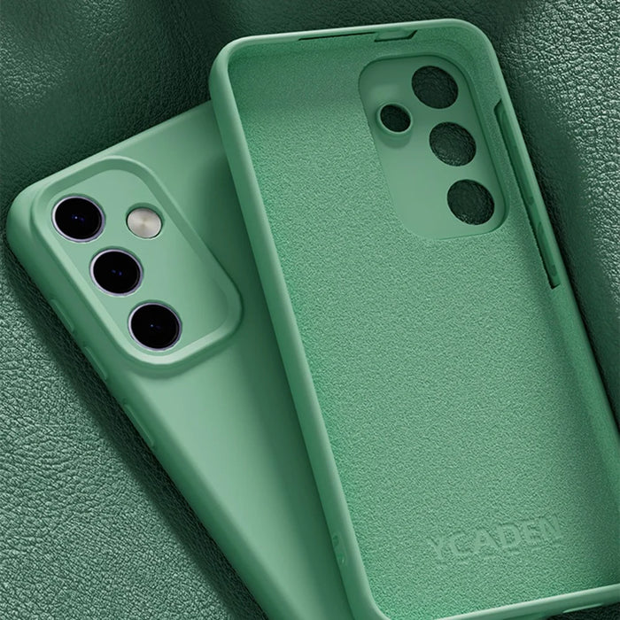 YCADEN For Samsung Galaxy S25+ Case Precise Cutouts TPU Phone Back Cover - Grass Green - 4