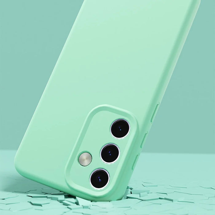 YCADEN For Samsung Galaxy S24 Case Precise Cutouts TPU Phone Back Cover - Grass Green - 5
