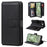 For Google Pixel 8a Leather Case with 10 Card Holder Phone Cover Stand - Black - 1