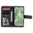 For Google Pixel 8a Leather Case with 10 Card Holder Phone Cover Stand - Black - 3