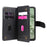 For Google Pixel 8a Leather Case with 10 Card Holder Phone Cover Stand - Black - 5