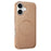 For iPhone 17 Magnetic Case Electroplating Edge PU + TPU + PC Phone Cover - Desert Gold - 1
