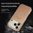 For iPhone 17 Pro Magnetic Case Electroplating Edge PU + TPU + PC Phone Cover - Desert Gold - 6
