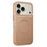 For iPhone 17 Pro Max Magnetic Case Electroplating Edge PU + TPU + PC Phone Cover - Desert Gold - 1
