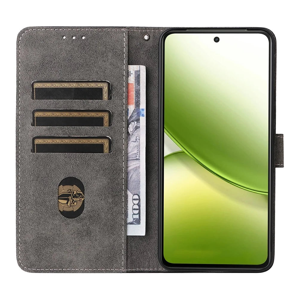 For vivo Y400 5G / 4G Case Wallet RFID Blocking PU Leather Phone Cover Stand with Strap - Black - 2