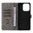 Wallet Case for Realme Note 70T 4G / Note 70 4G / Narzo 80 Lite 4G / Realme C71 4G (India) RFID Blocking PU Leather Phone Cover Stand with Strap - Black - 3