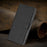 For Samsung Galaxy S25 FE Leather Case Solid Color Phone Cover with Wallet - Black - 6