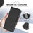 For Samsung Galaxy S25 / Galaxy S24 Leather Case Solid Color Phone Cover with Wallet - Black - 5
