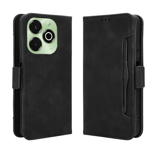 For Umidigi G100x 4G / Umidigi G100x 5G / Umidigi Note 100x 4G / Umidigi Note 100x 5G / Umidigi G9x 4G Leather Case Phone Wallet Cover with Multiple Card Slots - Black - 1
