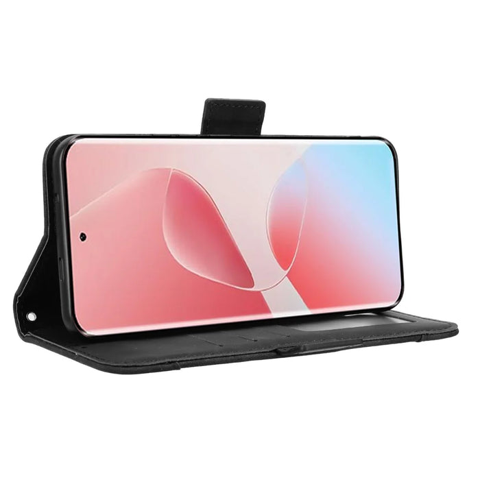 For Infinix Hot 60 Pro 4G Leather Case Phone Wallet Cover with Multiple Card Slots - Black - 7