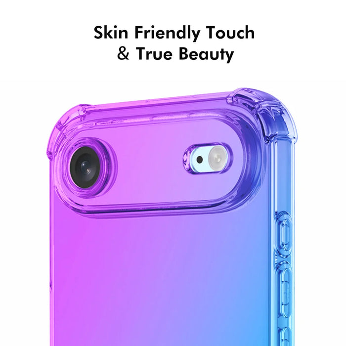 ENKAY For iPhone Air TPU Case  Thickened Four Corner Drop-proof Phone Back Cover - Purple / Blue - 5