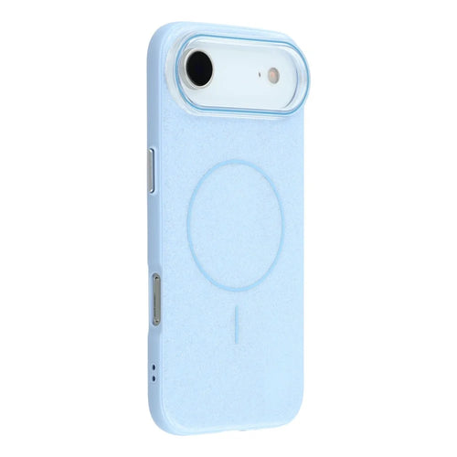 For iPhone Air Case Compatible with MagSafe Glitter Design IMD TPU + PC Phone Back Cover - Blue - 1
