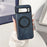 For Google Pixel 9 Pro XL Magnetic Case Calf Texture PU + TPU + PC Kickstand Phone Cover - Blue - 2