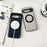 For Google Pixel 9 Pro XL Magnetic Case Calf Texture PU + TPU + PC Kickstand Phone Cover - Blue - 3
