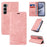 BETOPNICE For Infinix Hot 60 Pro 4G Case  Magnetic Closure RFID Blocking Wallet Stand Leather Phone Cover - Pink - 3