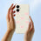 For Samsung Galaxy A08 5G / A08 4G / A07 5G / A07 4G Case Bows Pattern Printing Straight Edge TPU Phone Back Cover - Beige - 6