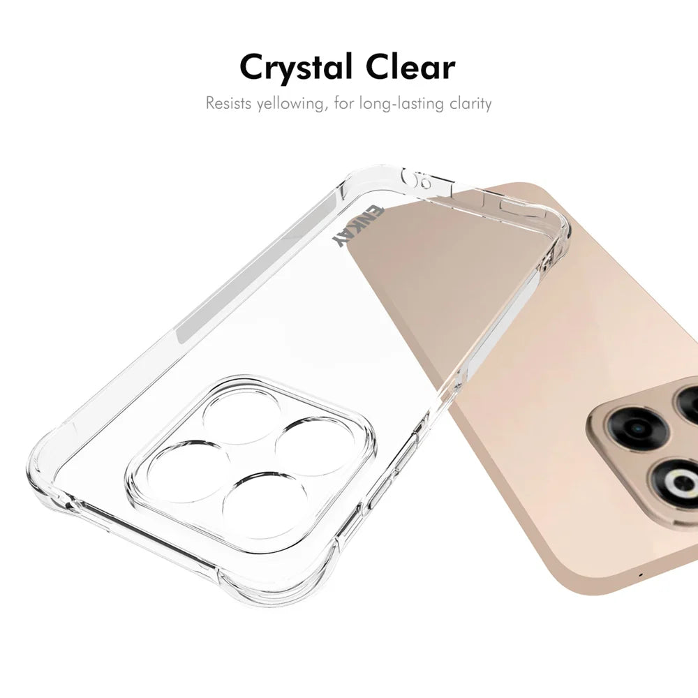 ENKAY HAT PRINCE For ZTE Axon 70 4G Clear Phone Case   Shockproof Anti-slip TPU Cover - Transparent - 5