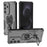 For Samsung Galaxy S25 FE Case Rotatable Ring Kickstand PC + TPU Shockproof Phone Cover - Black - 1