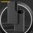 AMORUS For iPhone Air Case Folio Flip Stand PU Leather Phone Cover - Black - 2