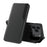 AMORUS For iPhone 17 Pro Max Case Folio Flip Stand PU Leather Phone Cover - Black - 1