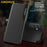 AMORUS For Samsung Galaxy S25 Case View Window Stand PU Leather Phone Cover - Black - 3