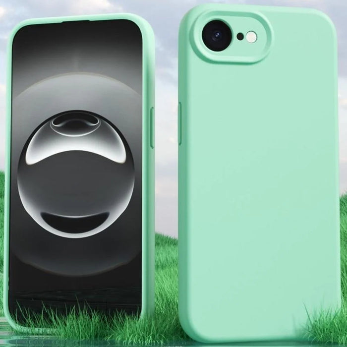YCADEN For iPhone 17e / 16e Case Precise Cutouts TPU Phone Back Cover - Grass Green - 2
