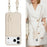 For iPhone 18 Pro / 17 Pro Case Kickstand Card Slots Leather Coated TPU Cover with Shoulder Strap - Beige - 6
