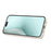 For iPhone 17 Case Kickstand Card Slots Leather Coated TPU Cover with Shoulder Strap - Beige - 5
