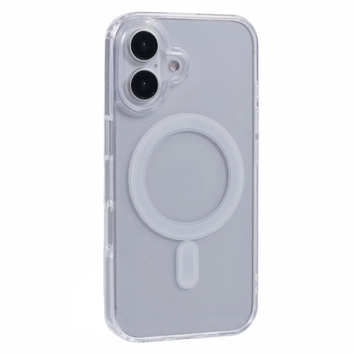 For iPhone 17 Magnetic Case Acrylic + TPU Clear Phone Cover - 1