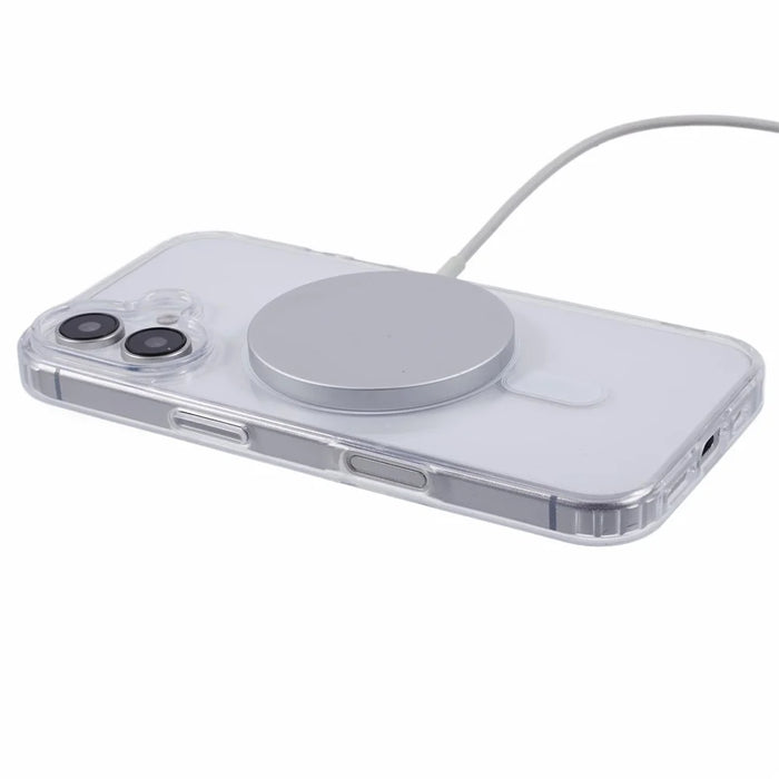 For iPhone 17 Magnetic Case Acrylic + TPU Clear Phone Cover - 4