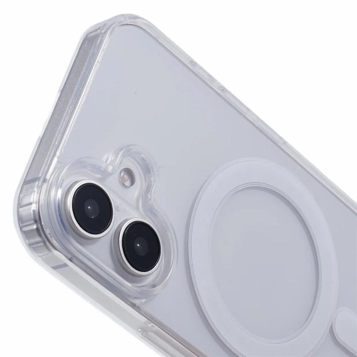 For iPhone 17 Magnetic Case Acrylic + TPU Clear Phone Cover - 6