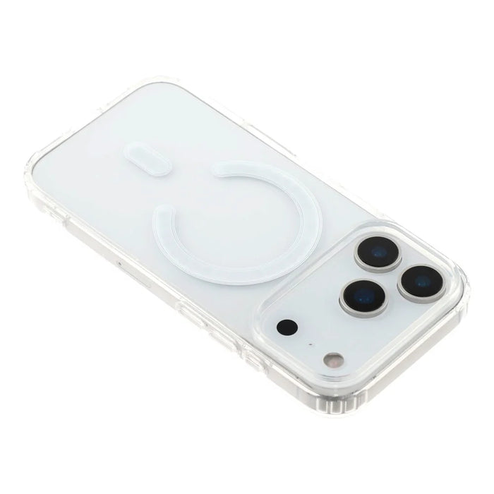 For iPhone 18 Pro / 17 Pro Magnetic Case Acrylic + TPU Clear Phone Cover - 4