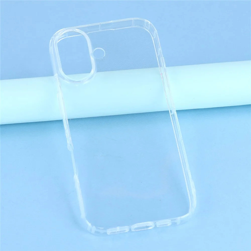 For iPhone 17 Case Airbag Protection TPU Clear Phone Back Cover Large Lens Cutout - 3