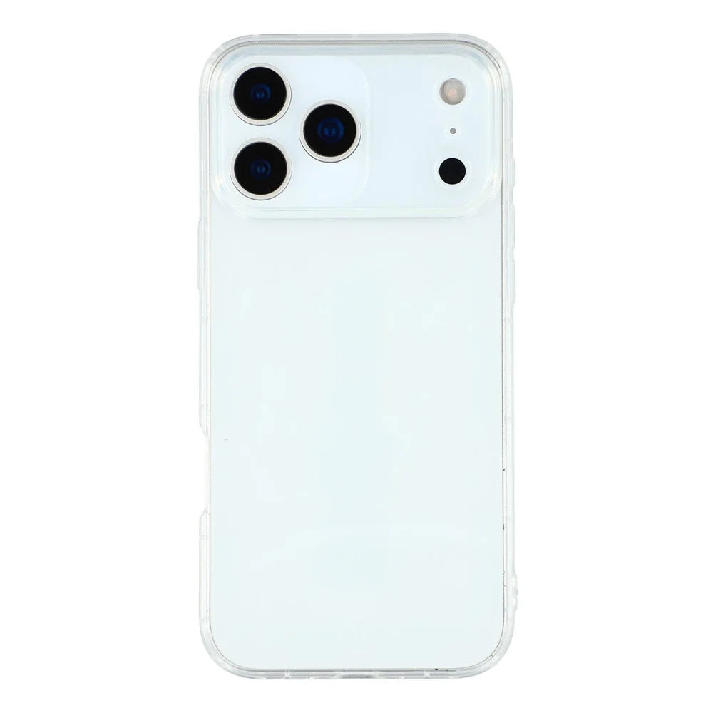 For iPhone 17 Pro Max Case Airbag Protection TPU Clear Phone Back Cover Large Lens Cutout - 1