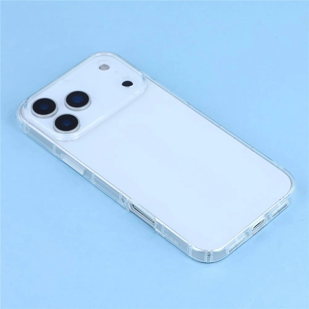 For iPhone 17 Pro Max Case Airbag Protection TPU Clear Phone Back Cover Large Lens Cutout - 4