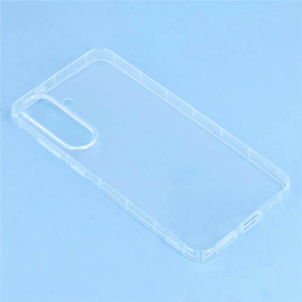 For Samsung Galaxy S25 FE Case Airbag Protection TPU Clear Phone Back Cover Large Lens Cutout - 4