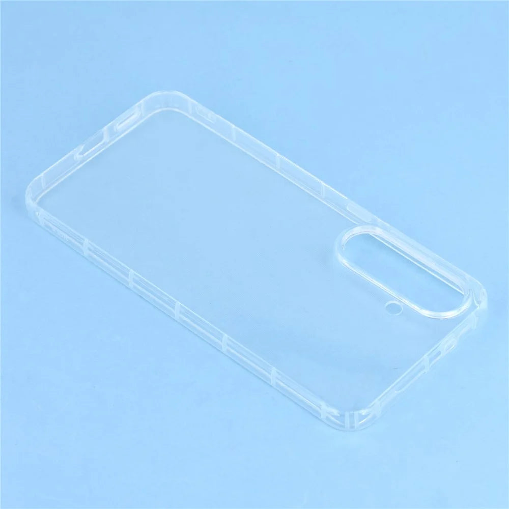 For Samsung Galaxy S25 FE Case Airbag Protection TPU Clear Phone Back Cover Large Lens Cutout - 5