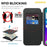 AMORUS For iPhone 17 Case Compatible with MagSafe RFID Blocking Card Holder Leather Phone Cover - Black - 4