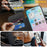 AMORUS For iPhone Air Case Compatible with MagSafe RFID Blocking Card Holder Leather Phone Cover - Black - 3
